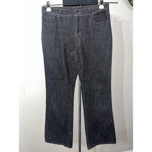 Bill Blass Stretch Mom Black Jeans Women 10 32x30 Denim